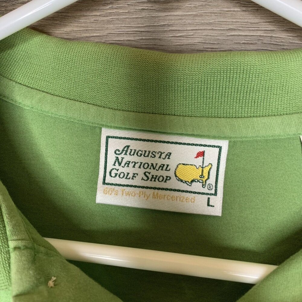 Augusta National Golf Shop Mens Large Polo Green - Picture 4 of 7